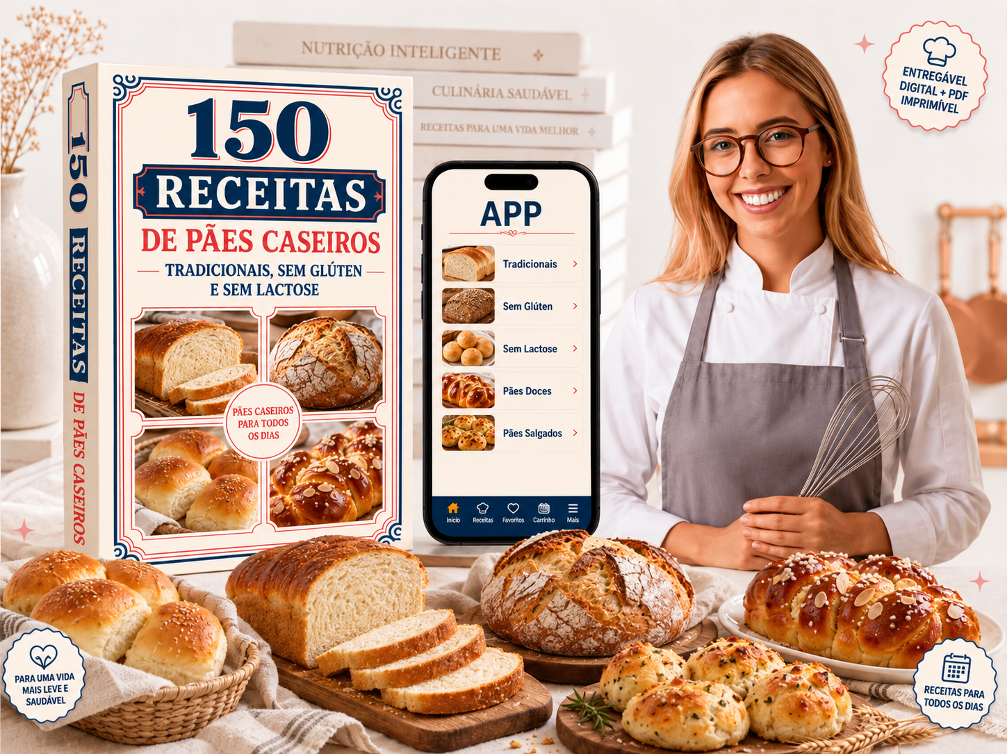 150 Receitas de Pães Caseiros