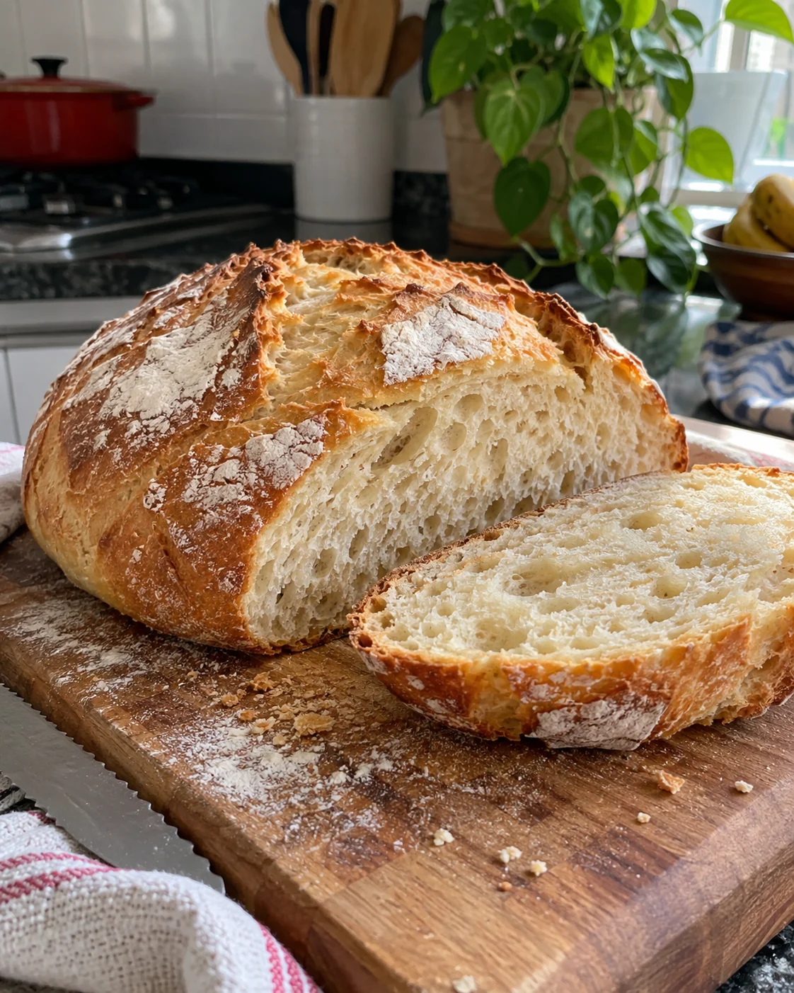 Pão caseiro fotografado em casa 2